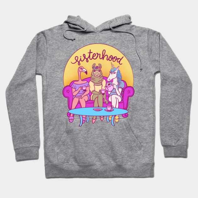 Sisterhood Hoodie by @isedrawing